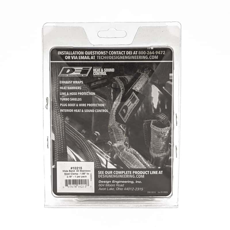DEI — DEI Stainless Clamp 1.88in to 2.19in - Wide Band Clamp 1 per pack
Band Clamp - view 5
