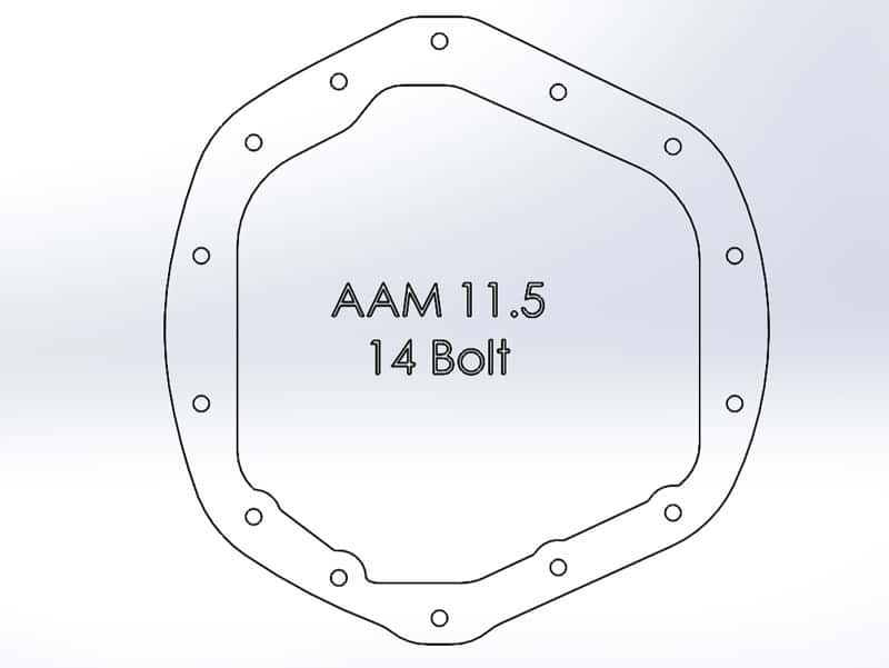 aFe — aFe Power Front/Rear Diff Cover Kit w/ Oil 01-10 GM Diesel Trucks V8 (AAM 9.25 & AAM 11.5-14)
Differential Cover - view 4