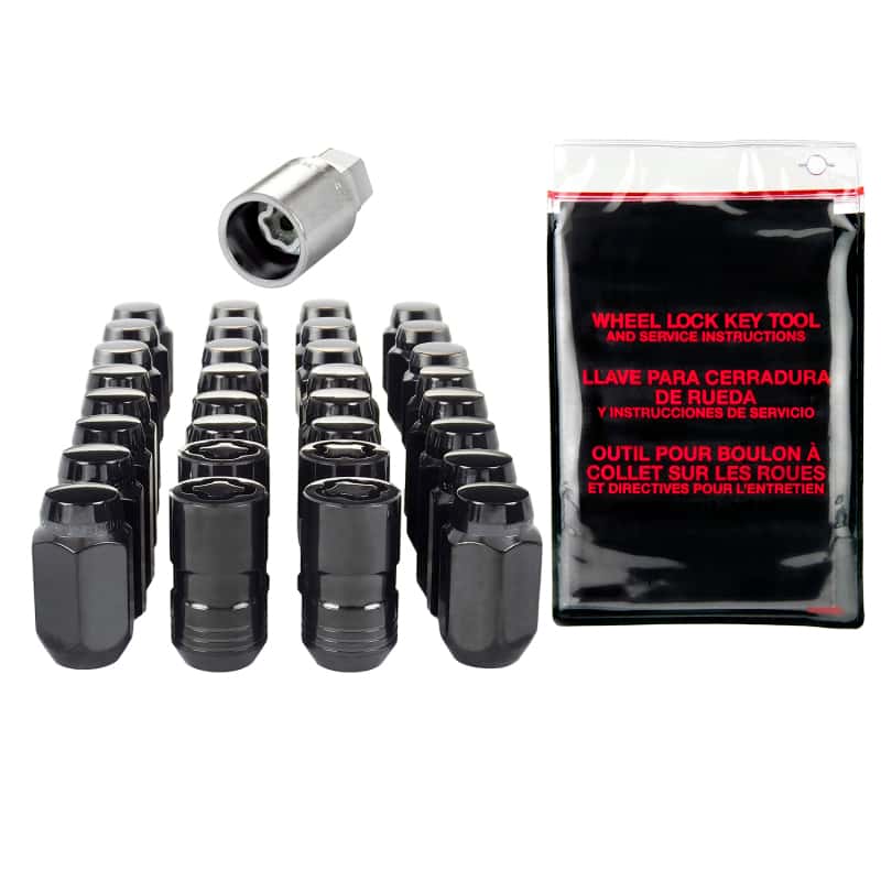McGard — McGard 8 Lug Hex Install Kit w/Locks (Cone Seat Nut) M14X1.5 / 22mm Hex / 1.635in. Length - Black - view 5