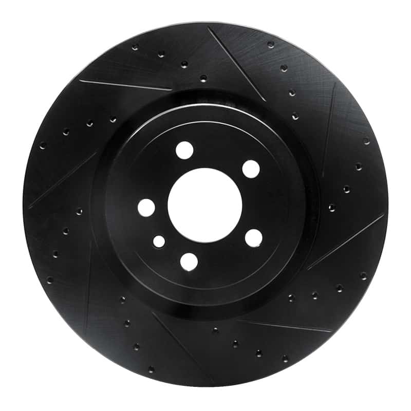 R1 Concepts — R1 14-23 Dodge Charger Front Right Drilled & Slotted Black Brake Rotor
R1 Brake Rotor Drill - view 1