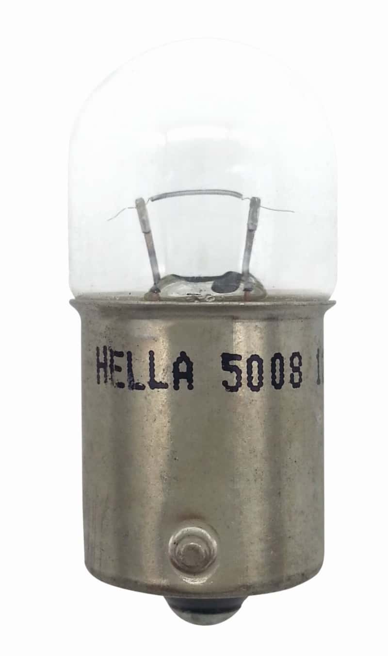 Hella — Hella Bulb 5008 12V 10W Ba15S B6 Sb
5008SB Incan Bulb - view 1