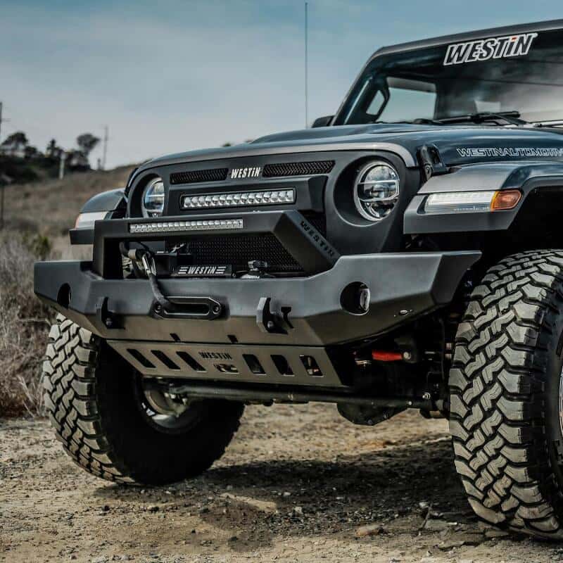 Westin — Westin 18-20 Jeep Wrangler WJ2 Full Width Front Bumper w/LED Light Bar Mount Textured Black
Bumper- Front
Bumper-Front - view 8