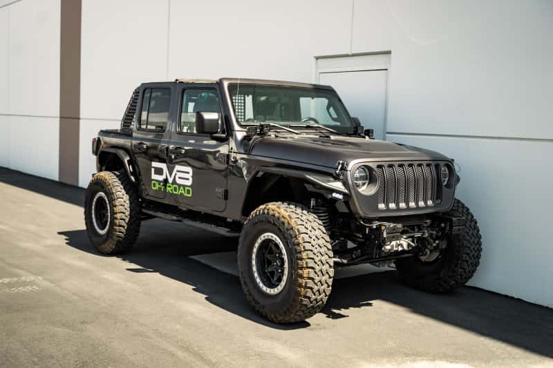 DV8 Offroad — DV8 Offroad 18-23 Jeep Wrangler JL 4 Door Body/Pinch Weld Mounted Step
Side Steps - view 2