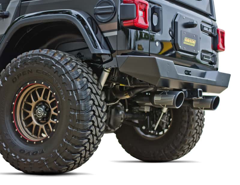 Gibson — Gibson 07-17 Jeep Wrangler JK X 3.8L 2.5in Patriot Series Axle-Back Dual Split Exhaust - Blk Ceramic
Truck/Suv (Jeep) - view 2