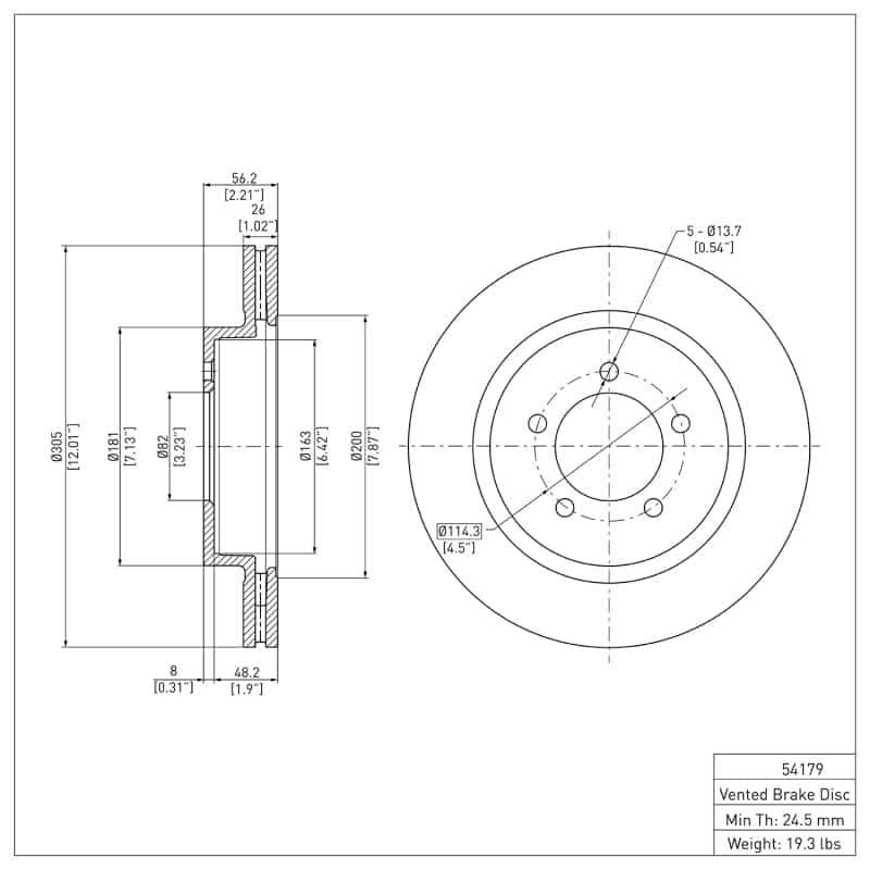 DFC — DFC 02-05 Ford Explorer Front GeoSPEC Coated Rotor
DFC Brake Rotor - view 2