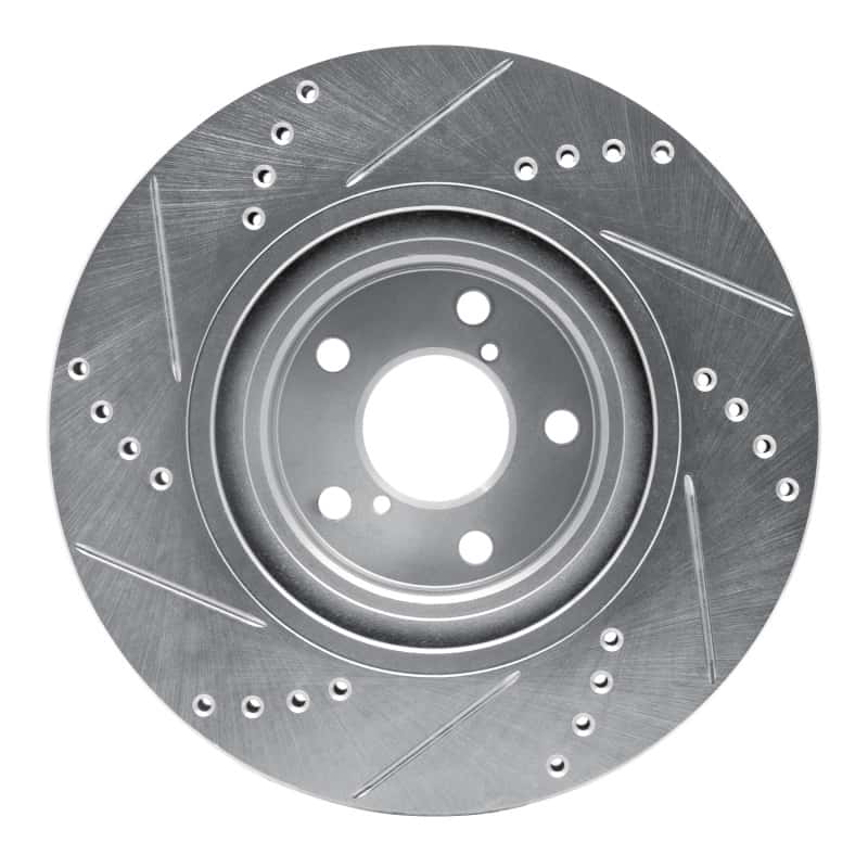 R1 Concepts — R1 04-25 Scion FR-S Front Right Drilled & Slotted Silver Brake Rotor
R1 Brake Rotor Drill - view 5