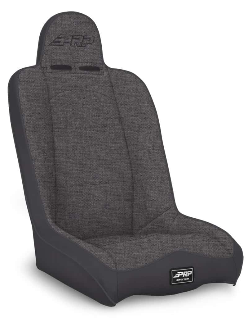 PRP Seats — PRP Daily Driver High Back Suspension Seat (Two Neck Slots) - All Grey - view 1