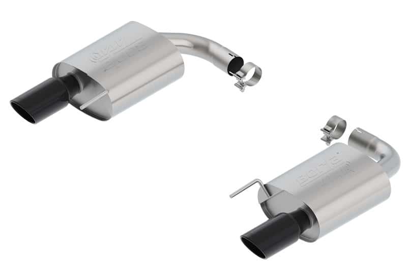 Borla — Borla Atak S Rear Section 15-17 Ford Mustang GT 5.0L V8 MT/AT 2.5in pipe 4in tip (Black Chrome)
Axle-Back System
ExhstSysKt - view 2