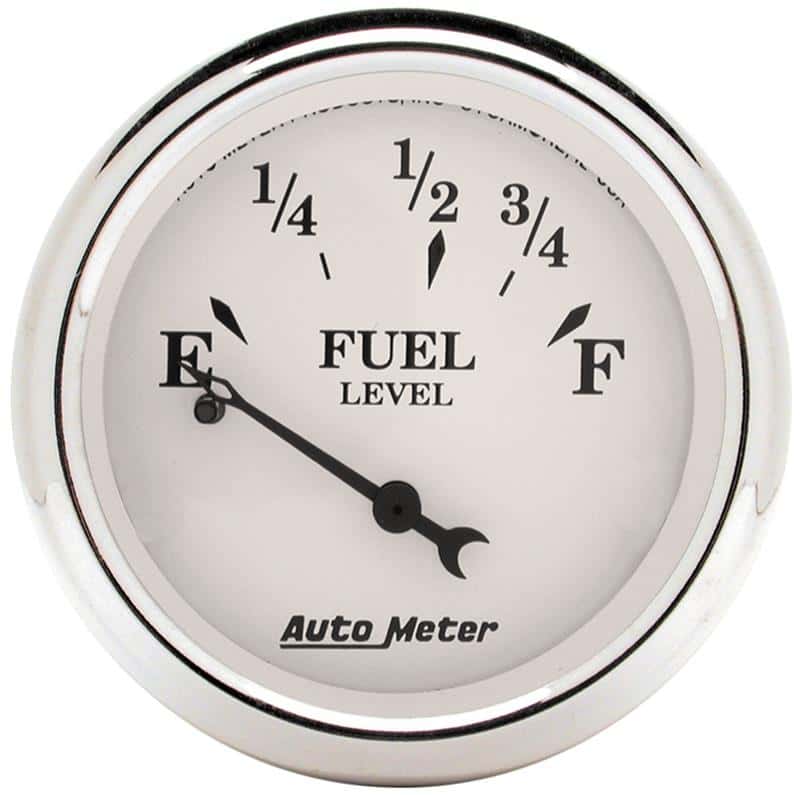 AutoMeter — Auto Meter Old Tyme White 2-1/16in 0-30 OHM Electric Fuel Level Gauge
2" FUEL LEVEL, 0 E/3 - view 1