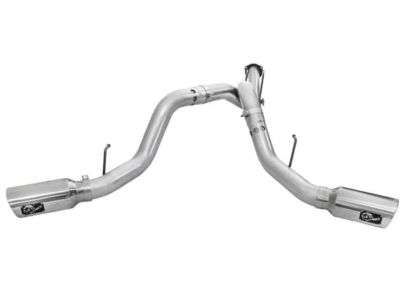 aFe — aFe Atlas Exhaust 4in DPF-Back Exhaust Aluminized Steel Polished Tip 11-14 ford Diesel Truck V8-6.7L
DPF-Back Exhaust - view 2
