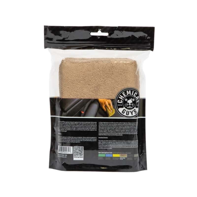 Chemical Guys — Chemical Guys Workhorse Microfiber Applicator - 5in x 3in x 1.5in - Tan - 2 Pack - view 2