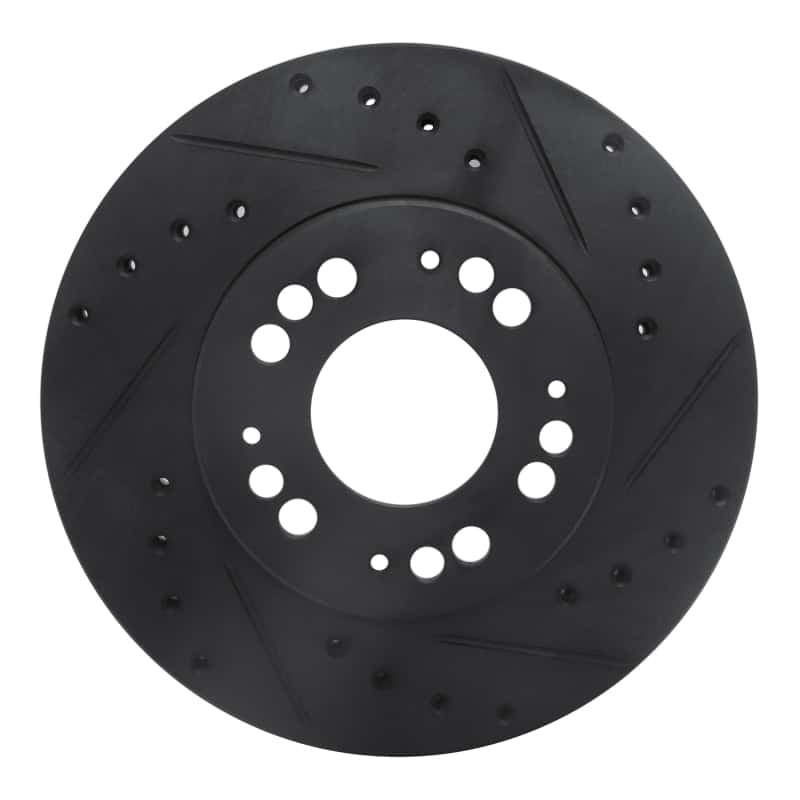 R1 Concepts — R1 91-04 Dodge STEALTH Front Right Drilled & Slotted Black Brake Rotor
R1 Brake Rotor Drill - view 1