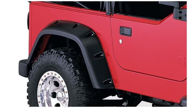 Bushwacker — Bushwacker 97-06 Jeep TJ Pocket Style Flares 4pc - Black
FF Pocket Style 4Pc - view 4