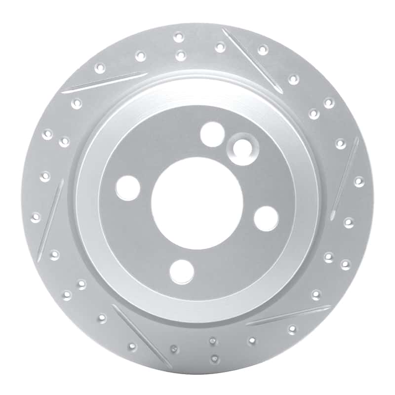 R1 Concepts — R1 02-15 Mini Cooper (Excl Clubman Rear Right Drilled & Slotted Geo-Carbon Rotor - view 1