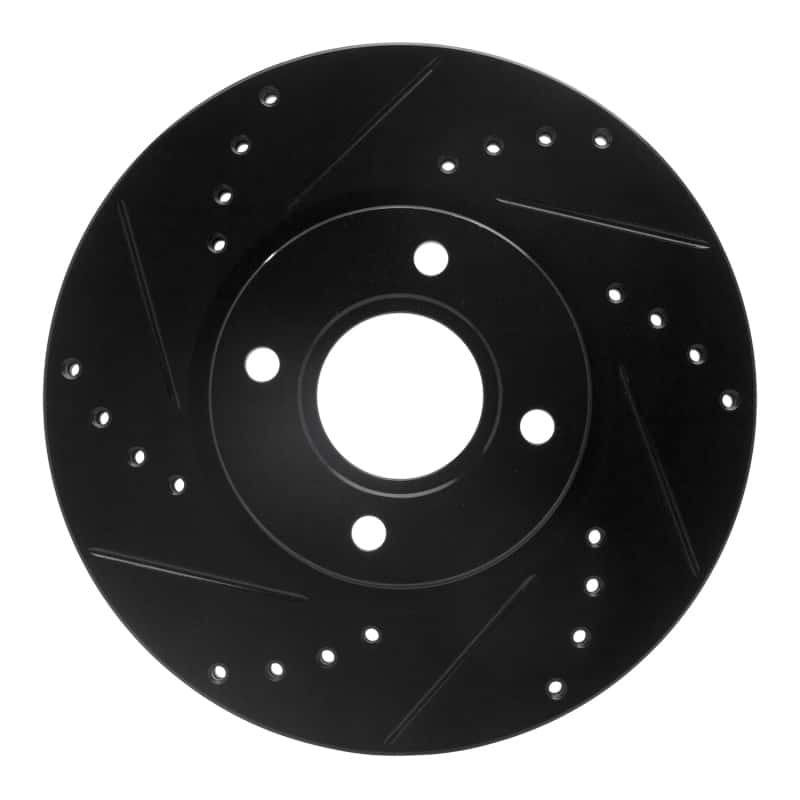 R1 Concepts — R1 14-23 Ford Fiesta (USA/Canada) Front Left Drilled & Slotted Black Brake Rotor
R1 Brake Rotor Drill - view 1