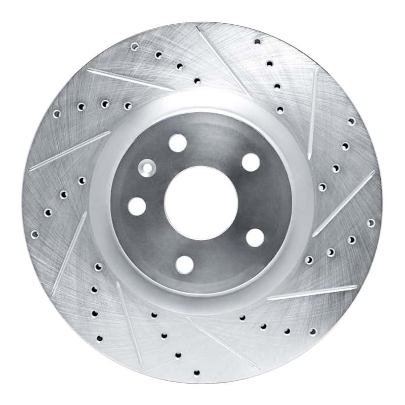 R1 Concepts — R1 13-19 Buick Regal Front Right Drilled & Slotted Silver Brake Rotor
R1 Brake Rotor Drill - view 1