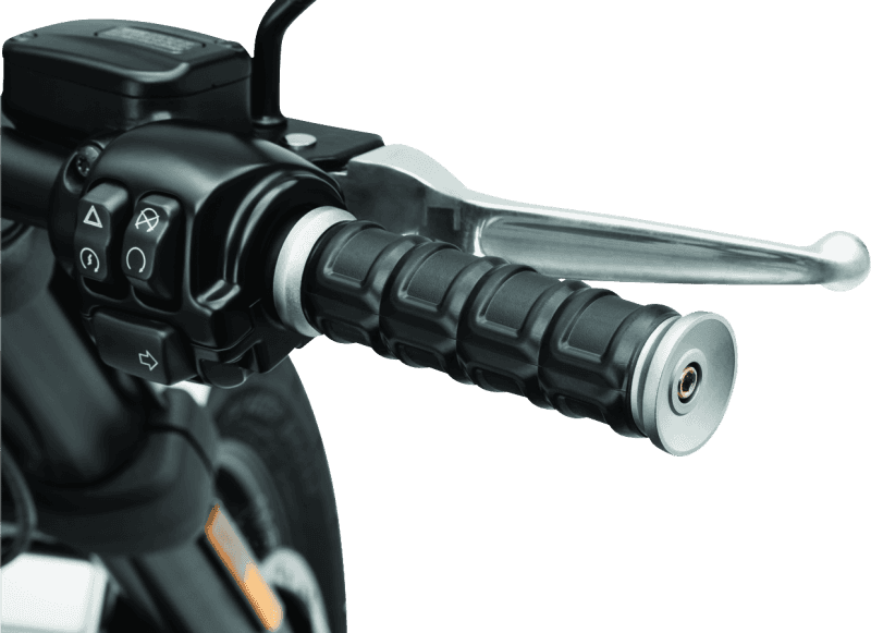 Kuryakyn — Kuryakyn Dillinger Grips Throttle-By-Wire Silver - view 2