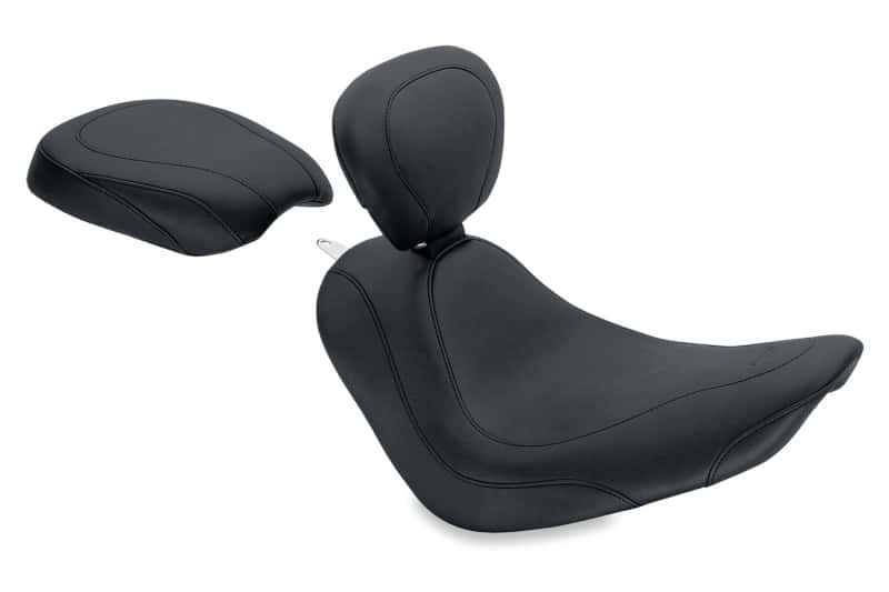 Mustang Motorcycle — Mustang 06-17 Harley Softail Wide Tire (200mm) Wide Tripper Passenger Seat - Black - view 1