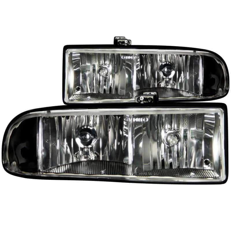 ANZO — ANZO 1998-2005 Chevrolet S-10 Crystal Headlights Black
Head Light Set
HdLtSet - view 1