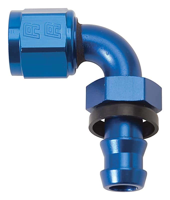 Russell — Russell Performance -10 AN Twist-Lok 90 Degree Hose End (Blue)
Hose Fitting - view 3