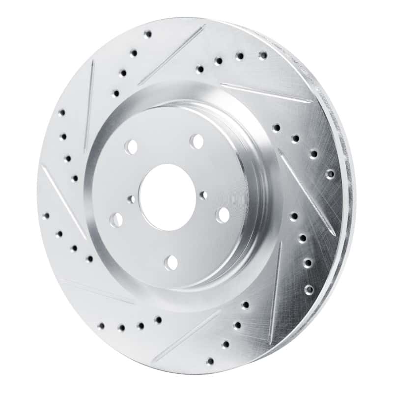 R1 Concepts — R1 2020-2025 Subaru WRX Front Left Drilled & Slotted Silver Brake Rotor
R1 Brake Rotor Drill - view 2