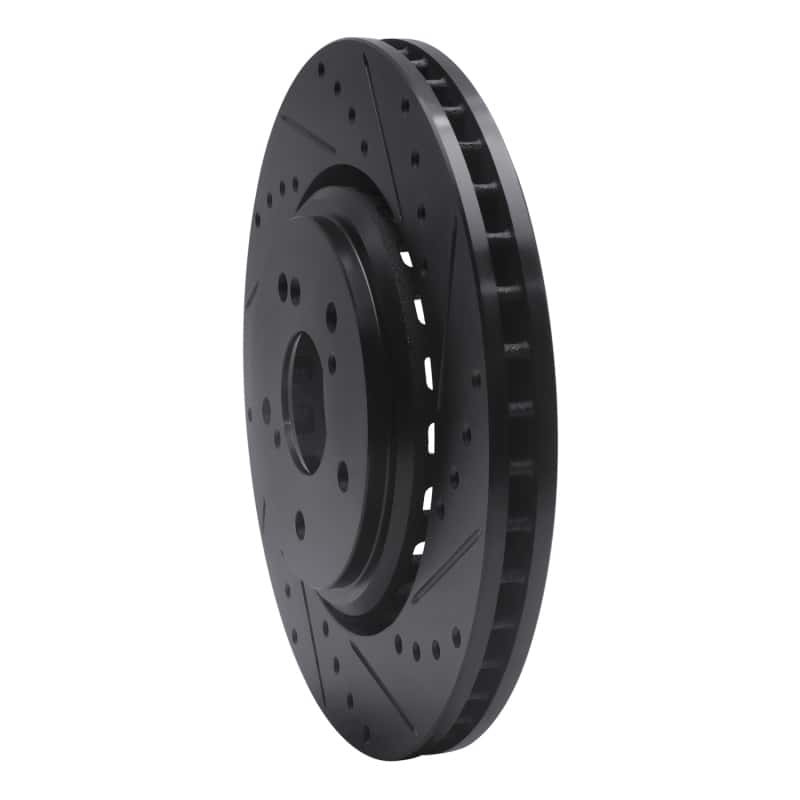 R1 Concepts — R1 14-20 Acura MDX Front Right Drilled & Slotted Black Brake Rotor
R1 Brake Rotor Drill - view 2