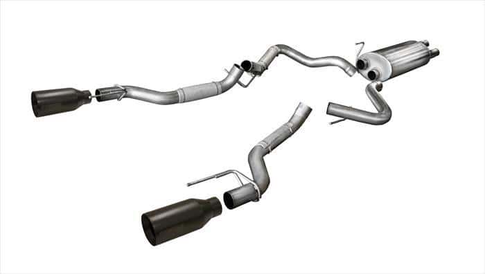 CORSA Performance — Corsa 2017-2020 Ford F-150 Raptor 3.5L Sport Cat-Back Dual Rear Exit w/ 5in Matte Black Tip
Exhaust - view 4