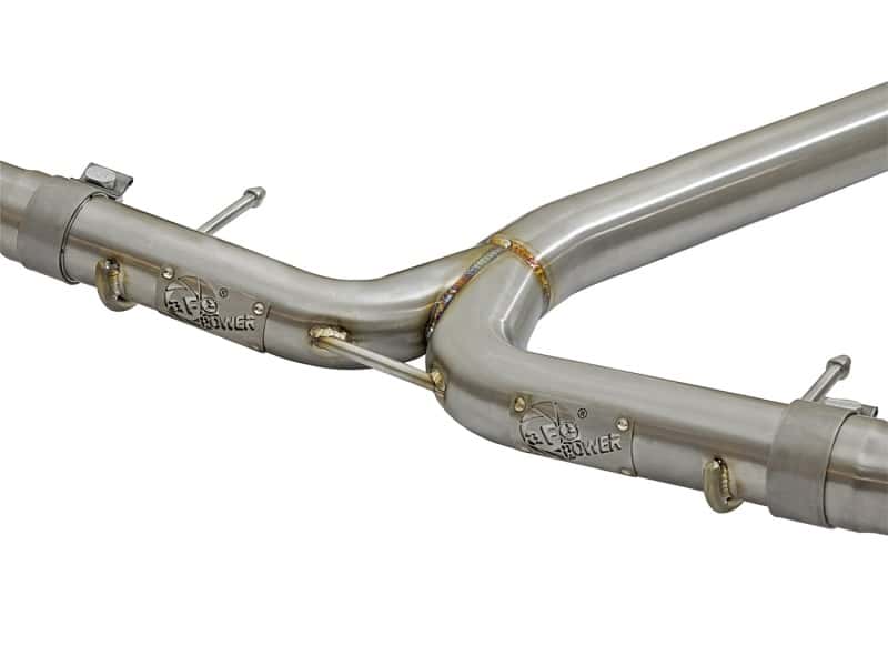 aFe — aFe POWER Takeda 16-17 Honda Civic I4-1.5L (t) 2.5-2.25in 304 SS CB Dual-Exit Exhaust Blue Tips
Cat-Back Exhaust - view 4