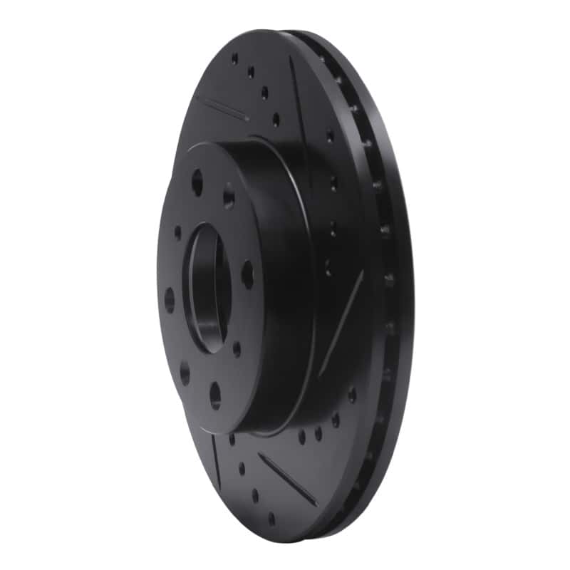 R1 Concepts — R1 90-00 Honda Civic Hatchback Front Right Drilled & Slotted Black Brake Rotor
R1 Brake Rotor Drill - view 2