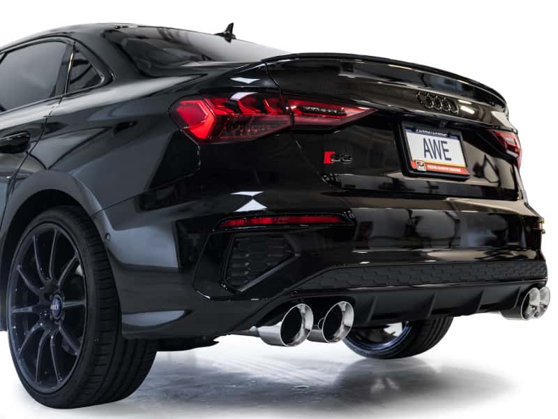 AWE Tuning — AWE 22-24 Audi 8Y S3 Track Edition Exhaust  - Chrome Silver Tips
Track Catback - view 5