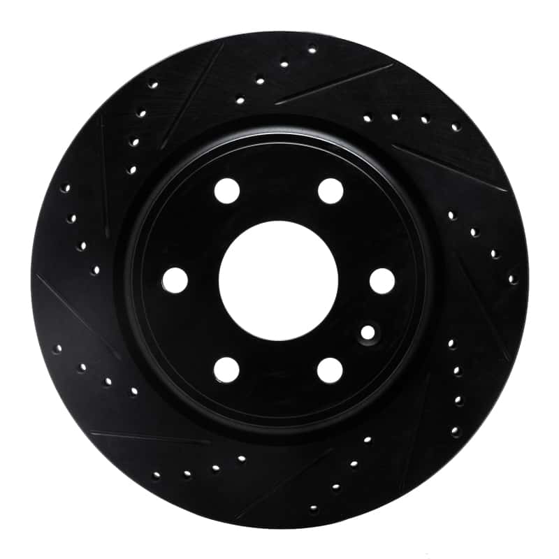 R1 Concepts — R1 07-17 Buick Enclave Front Left Drilled & Slotted Black Brake Rotor
R1 Brake Rotor Drill - view 1