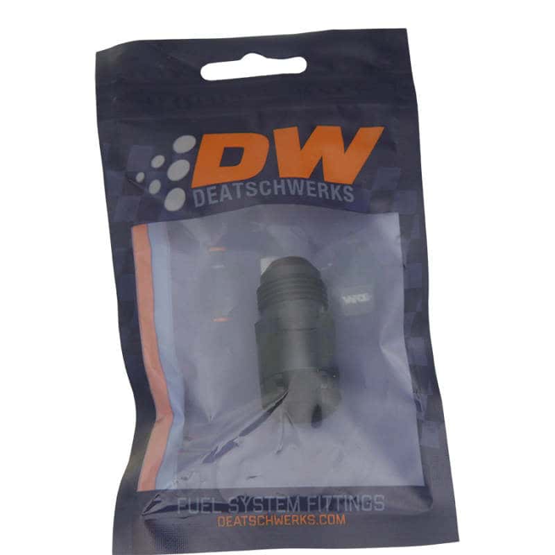 DeatschWerks — DeatschWerks 8AN Male Flare to 3/8in Female EFI Quick Connect Adapter - Anodized DW Titanium
Lines & Fittings - view 2