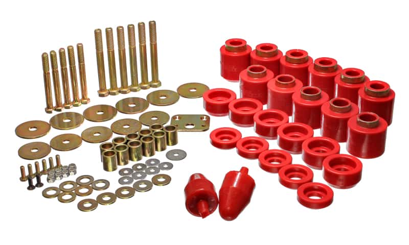Energy Suspension — Energy Suspension 1in Body Lift Kit - Red
BodyMntBshKt - view 3