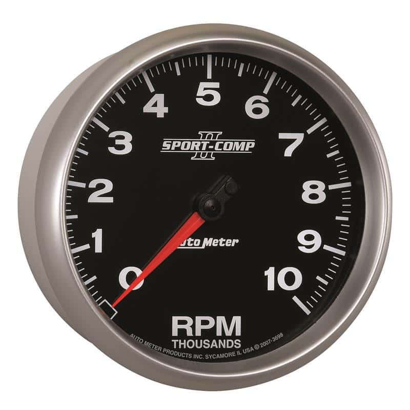 AutoMeter — Autometer Sport-Comp II 5 inch 0-10000 RPM In Dash Tachometer
5" TACH, 10,000 RPM, - view 6