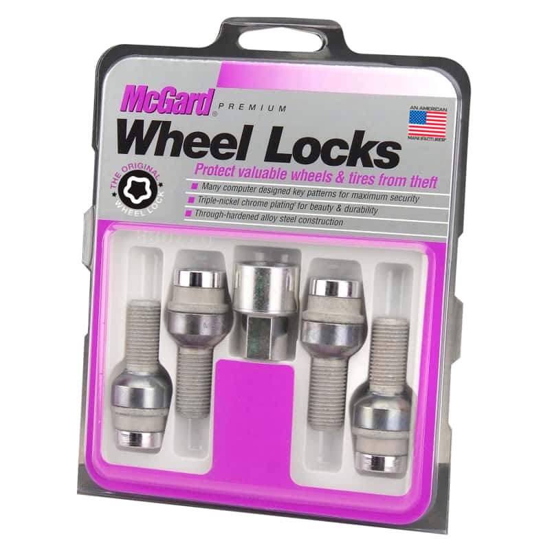 McGard — McGard Wheel Lock Bolt Set - 4pk. (Radius Seat) M14X1.5 / 17mm Hex / 28.2mm Shank Length - Chrome
WHEEL LOCK SET - view 3