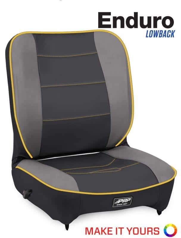 PRP Seats — PRP Enduro Low Back Reclining Suspension Seat (Driver Side) - view 2