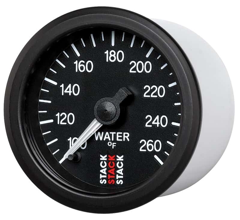 AutoMeter — Autometer Stack 52mm 100-260 Deg F 1/8in NPTF Male Pro Stepper Motor Water Temp Gauge - Black
Ga WT ProStpr B 260F - view 2