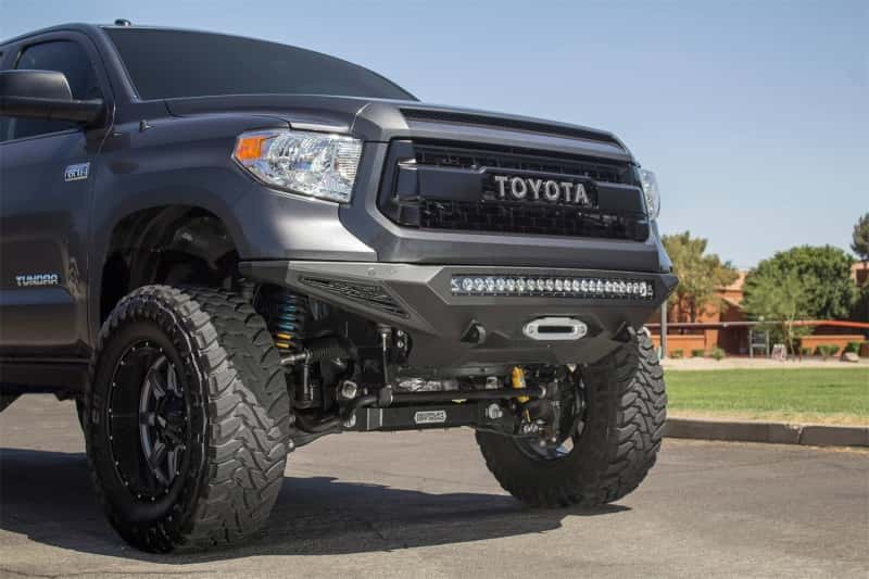 Addictive Desert Designs — Addictive Desert Designs 2014+ Toyota Tundra Stealth Fighter Front Bumper w/Winch Mount & Sensors
Bumper- Front
Bumpers - view 7