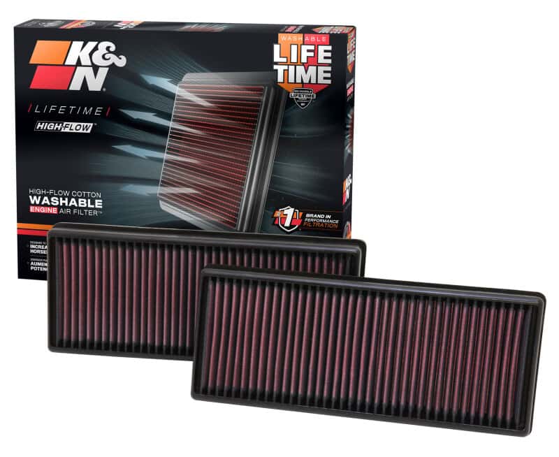 K&N Engineering — K&N Replacement Air Filter 12.563in O/S Length x 5.25in O/S Width x 1.625in H (Inc 2 Filters)
Replacement Air Filt
Air Filter - view 4