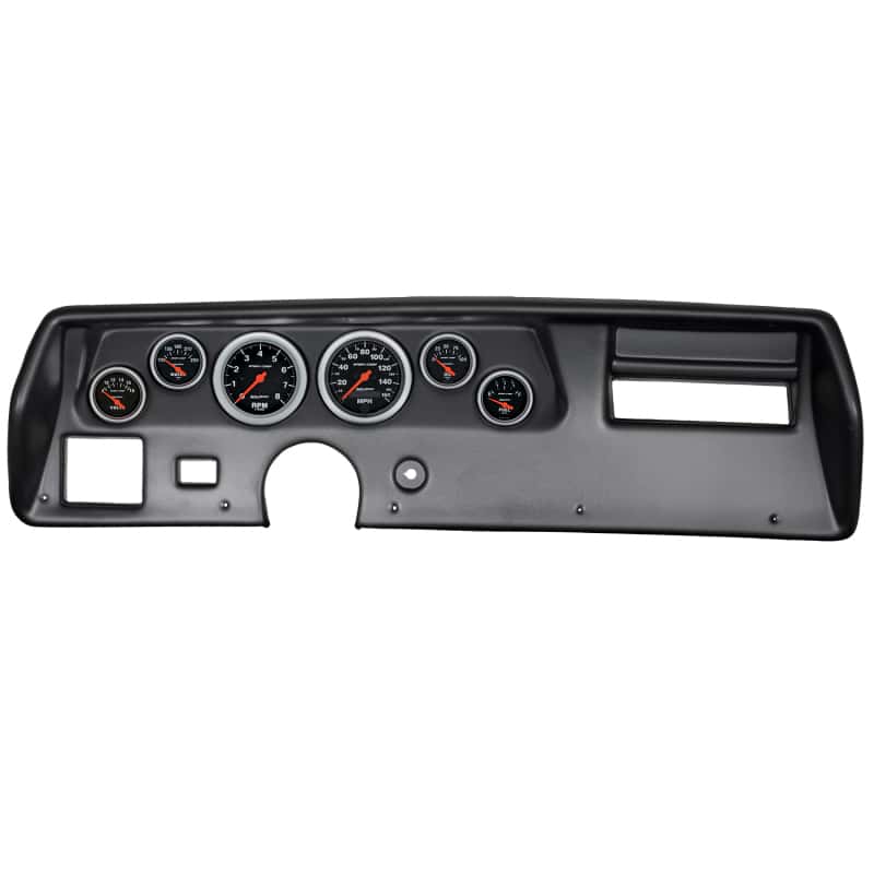 AutoMeter — Autometer Sport-Comp 70-72 Chevelle SS/El Camino Dash Kit 6pc Tach / MPH / Fuel / Oil / WTMP / Volt
GA KT CHEV SS 70-72S - view 1
