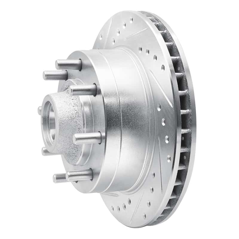 R1 Concepts — R1 92-94 Ford E-350 Econoline Club Wagon Front Left Drilled & Slotted Silver Brake Rotor
R1 Brake Rotor Drill - view 2