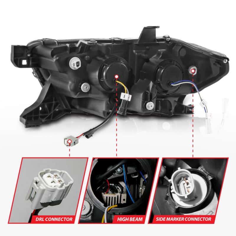 ANZO — ANZO 16-22 Toyota Tacoma LED Projector Headlights w/ Light Bar Sequential Black Housing w/Initiation
Head Light Set
HdLtSet - view 11
