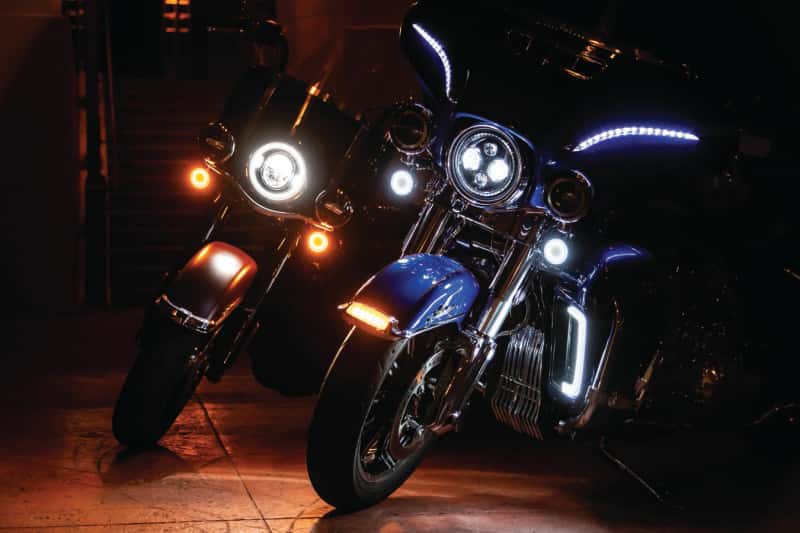 Kuryakyn — Kuryakyn Tracer L.E.D. Front Turn Signal Insert, White/Amber Light, Smoke Lens 1157 - view 9