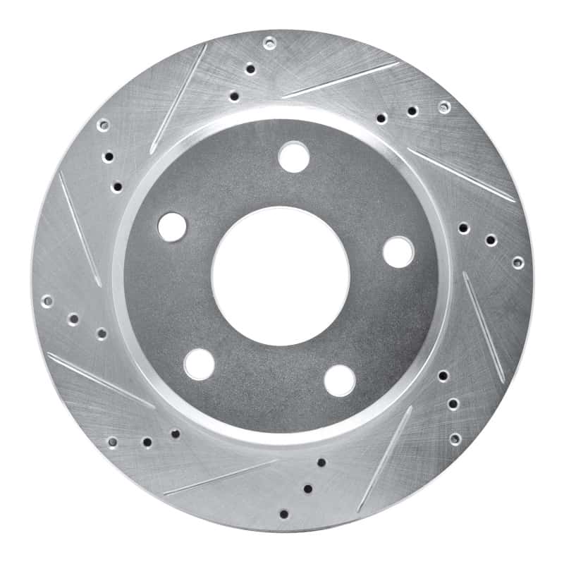 R1 Concepts — R1 05-11 Dodge Dakota 4WD Front Left Drilled & Slotted Silver Brake Rotor
R1 Brake Rotor Drill - view 1