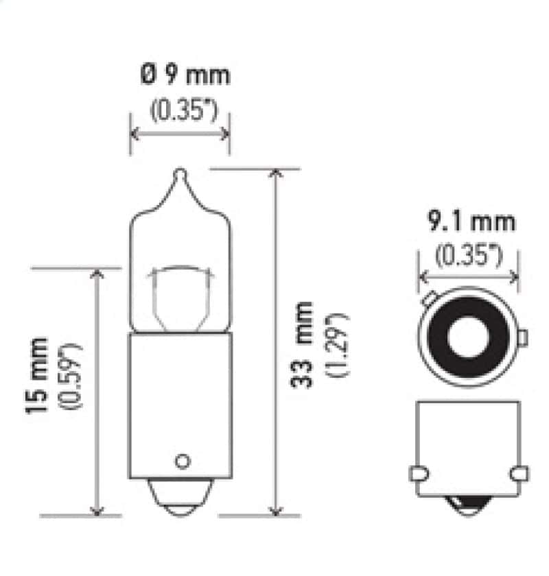 Hella — Hella Bulb H21W 12V 21W Bay9S T275
H21W Halogen Bulb - view 5