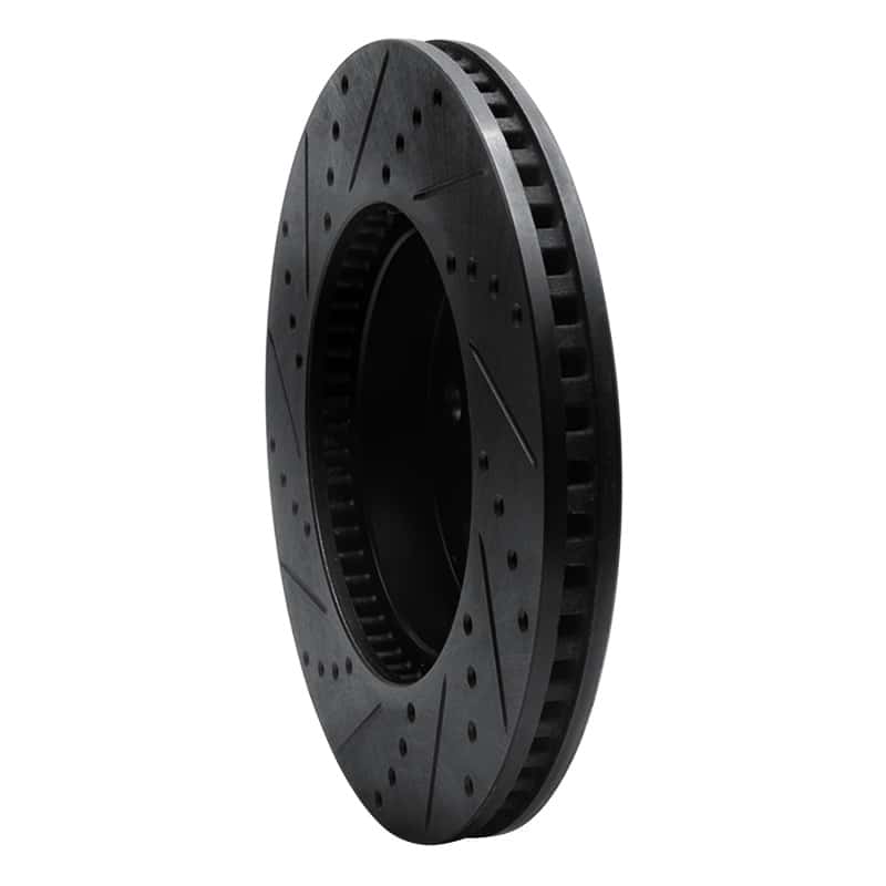 R1 Concepts — R1 03-03 Dodge Durango Front Right Drilled & Slotted Black Brake Rotor
R1 Brake Rotor Drill - view 4