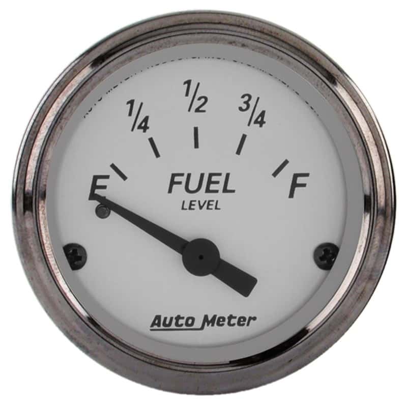 AutoMeter — AutoMeter Gauge Fuel Level 2-1/16in. 0 Ohm(e) to 30 Ohm(f) Elec American Platinum
GA 2" FUEL 0-30 AP - view 1