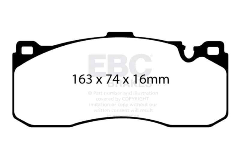 EBC — EBC 08-10 BMW 135 3.0 Twin Turbo Bluestuff Front Brake Pads
Disc Brake Pad - view 4