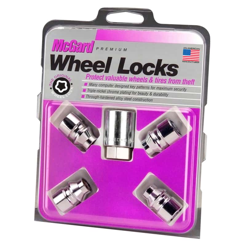McGard — McGard Wheel Lock Nut Set - 4pk. (Uni-Lug) M12X1.5 / 13/16 Hex / .197in. Shank / 1.375in. L - Chrome - view 6