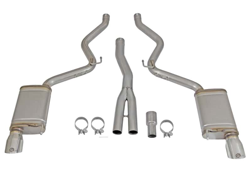 aFe — aFe MACHForce XP Exhausts Cat-Back SS-304 EXH w/ Polished Tips 15-16 Ford Mustang EcoBoost 2.3L (t)
Cat-Back Exhaust - view 7